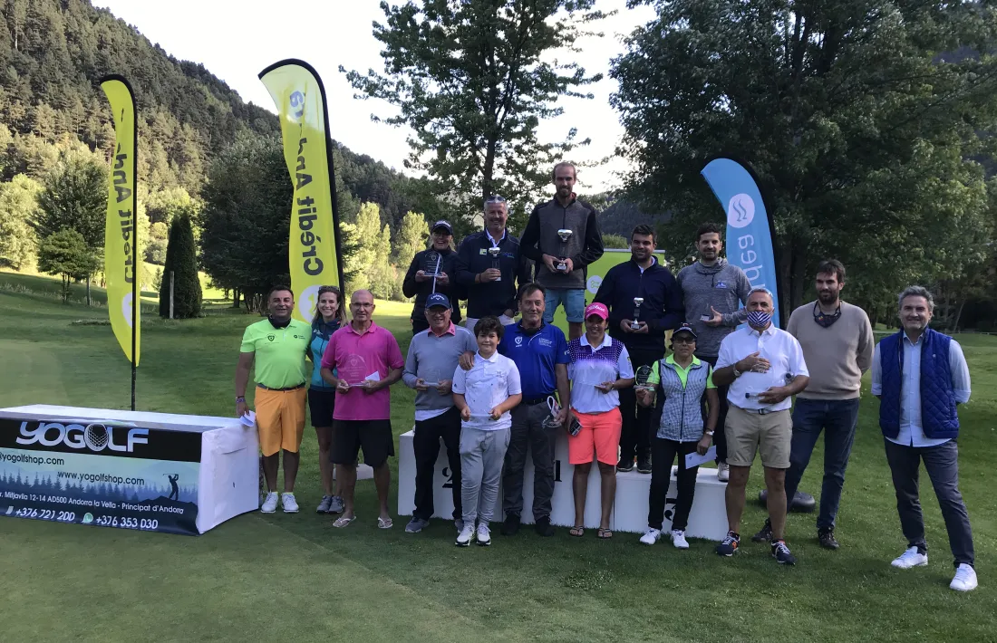 Els guanyadors de l'Open de pitch and putt. Foto: Pitch-and-Putt Andorra