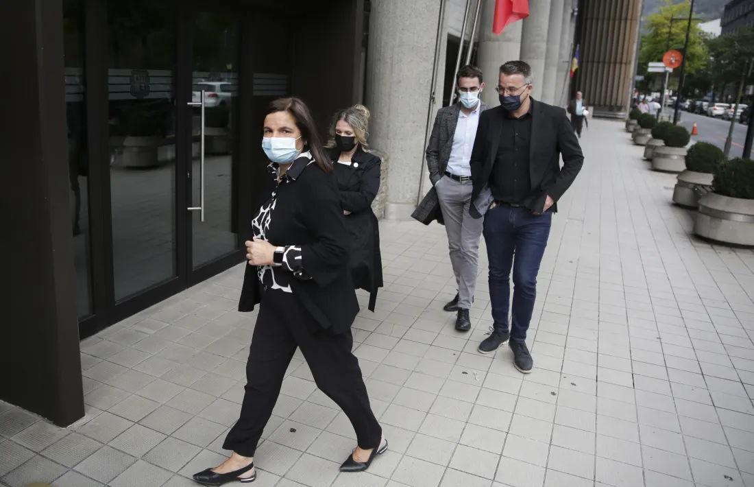 La ministra Trini Marín, ahir a la tarda.