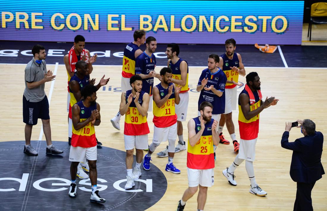 El BC MoraBanc va guanyar per últim cop al Reial Madrid a València. Foto: ACB Photo / J.M. Casares
