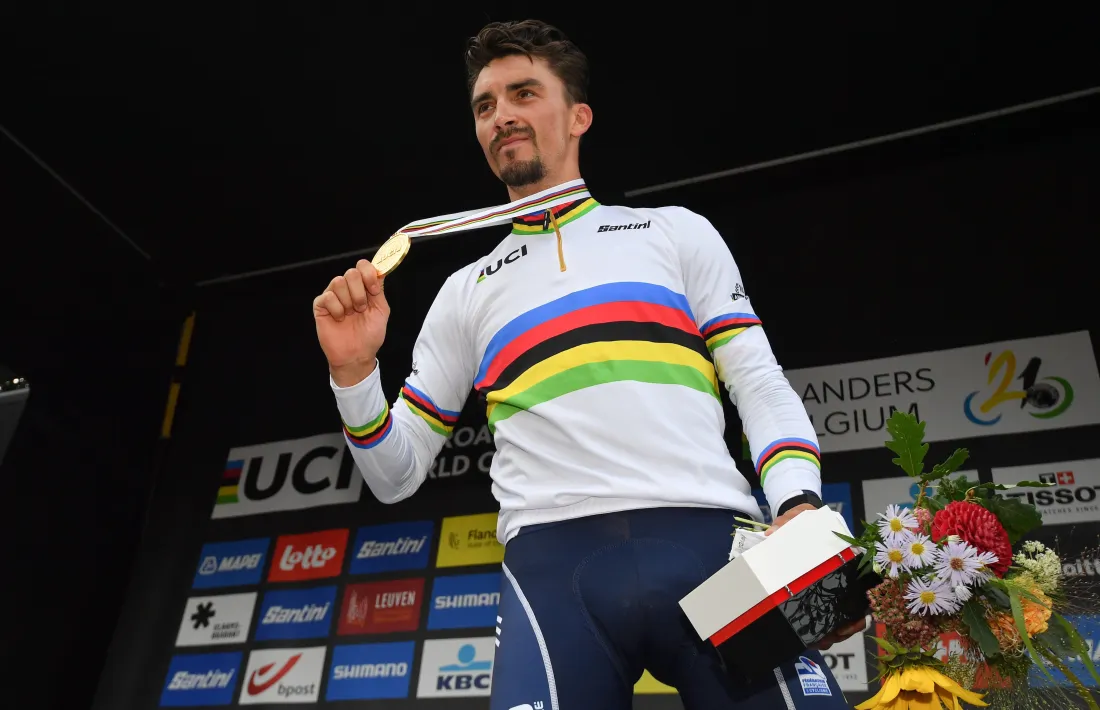 Julian Alaphilippe, campió del món. Foto: Twitter