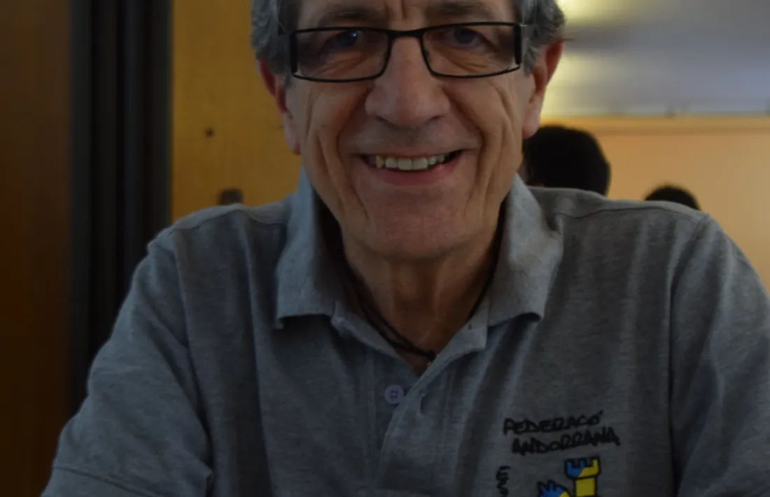 El jugador d’escacs, Raül García. Foto: Federació Andorrana d'Escacs