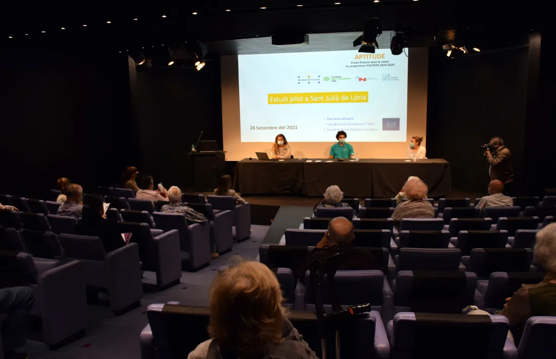 Un moment de la presentació dels resultats del projecte Aptitude a Sant Julià.