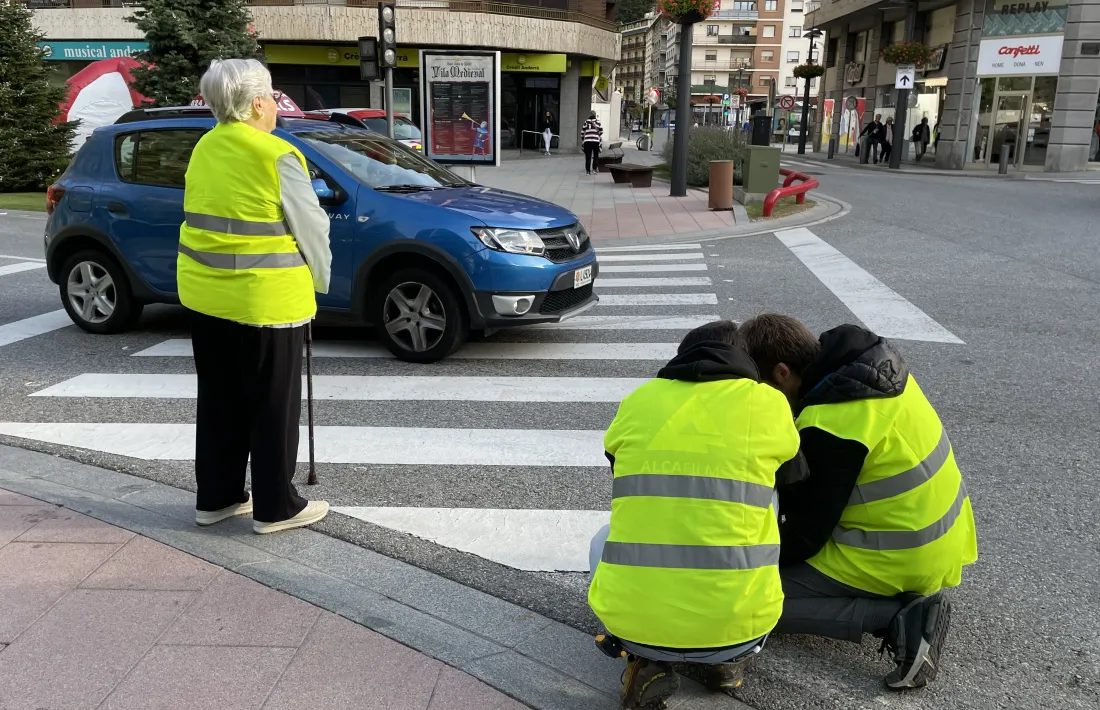 Un moment de la gravació de l'anunci.