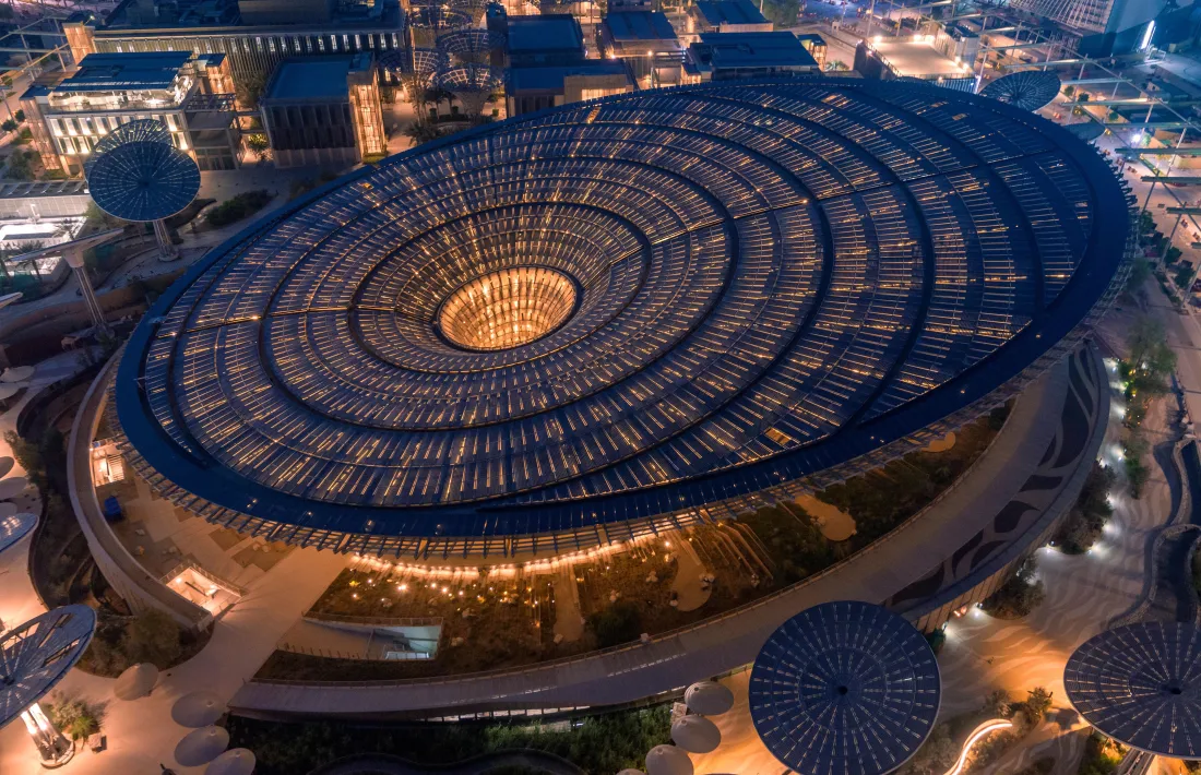 Un dels pavellons de l'Expo Dubai 2020.