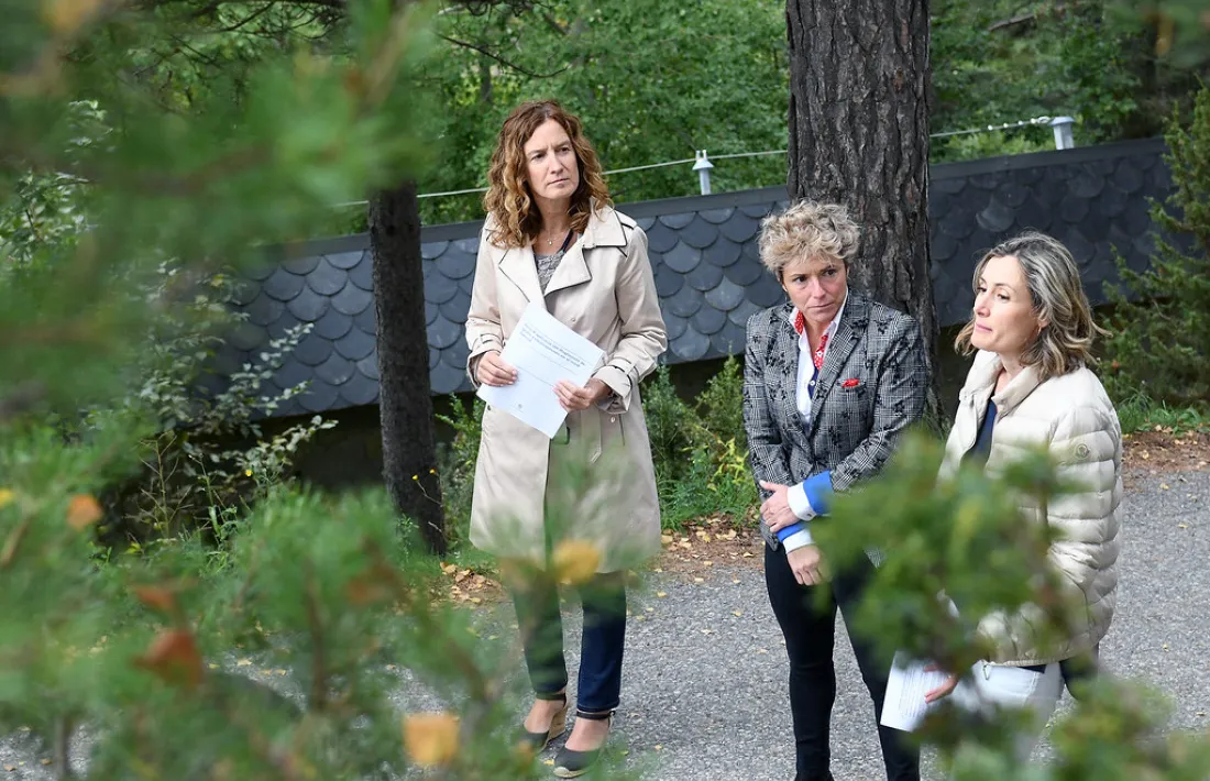 Calvó, Riu i Ferrer en la presentació del reglament i la guia de bones pràctiques per als esdeveniments esportius a la natura.