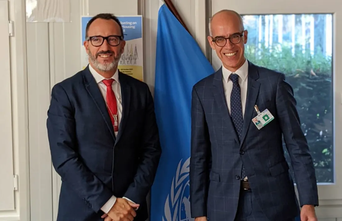 Filloy amb el director de l’Oficina Federal d’Habitatge de Suïssa, Martin Tschirren.