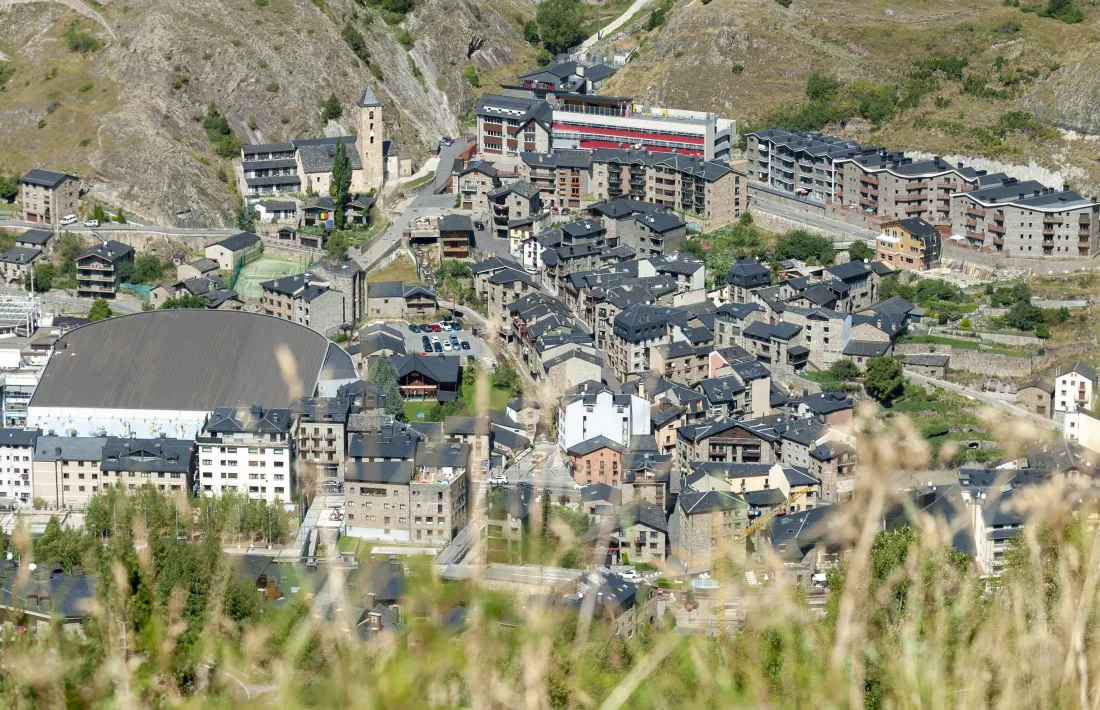Una vista del nucli de Canillo.