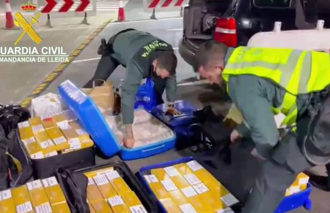 El tabac comissat per la guàrdia civil.