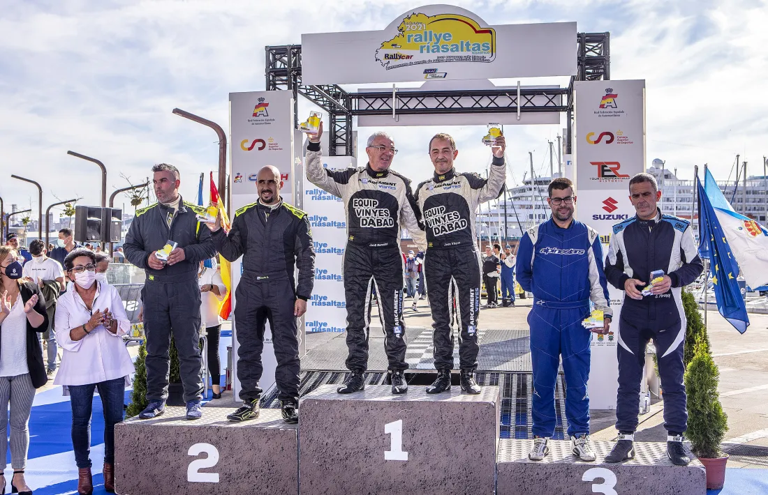 Jordi Mercader i Joan Vinyes es van imposar a la categoria ‘youngtimers’ a la Corunya. Foto: Fotoesport