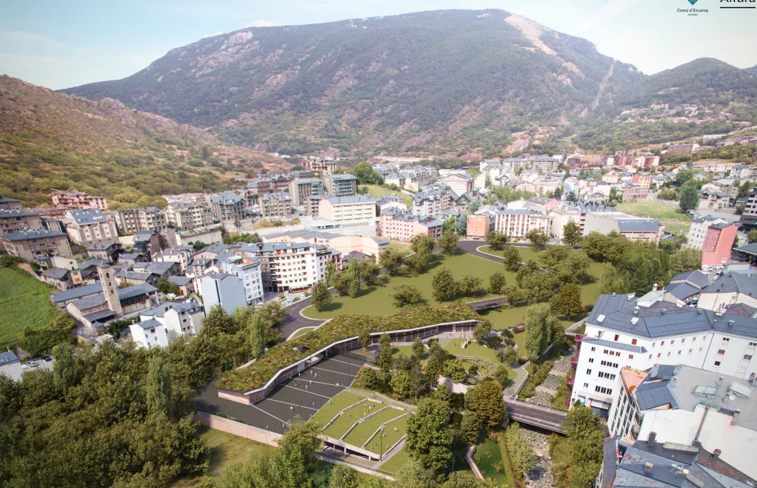Vista aèria de com ha de ser el nou parc.