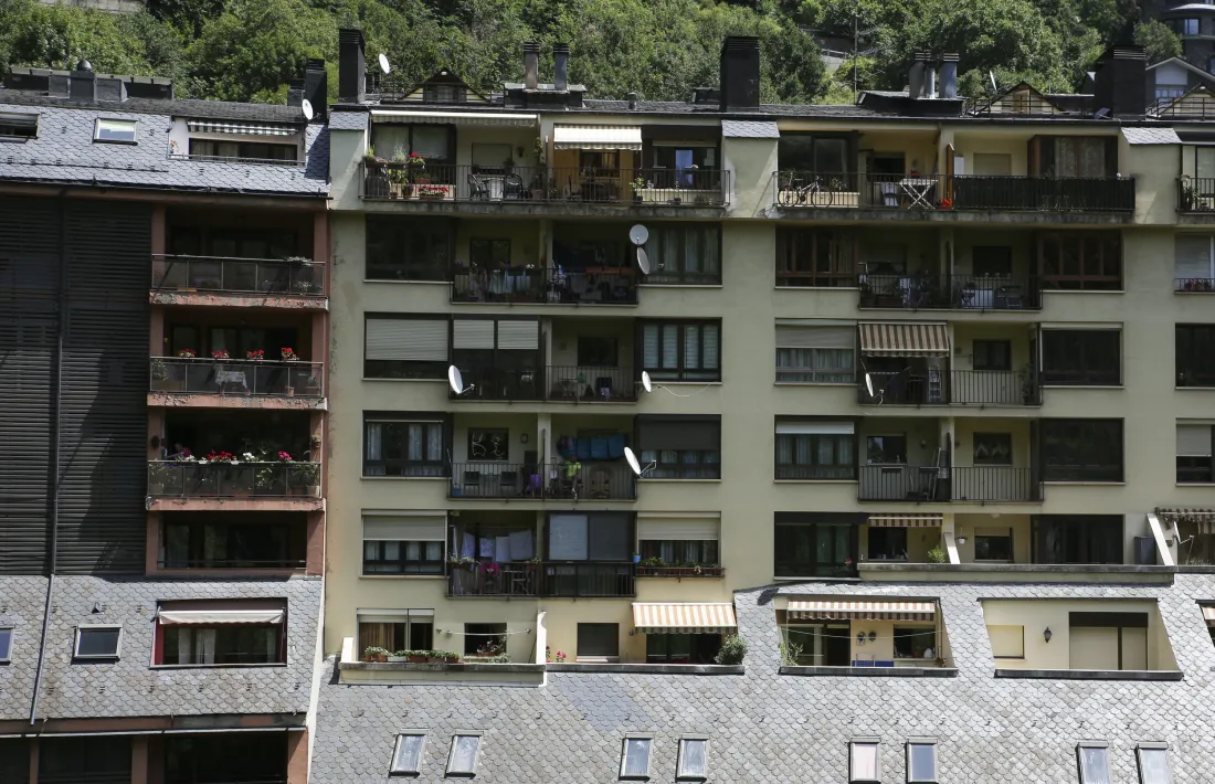 Uns edificis d’habitatges a Escaldes-Engordany.