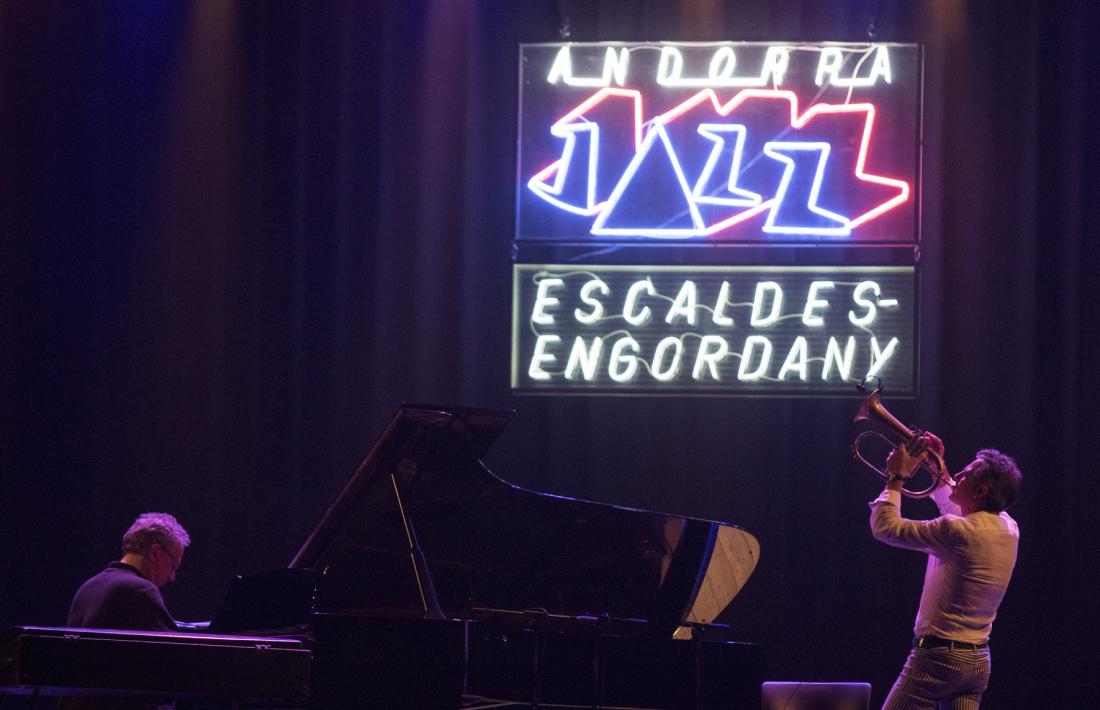 El trompetista Paolo Fresu i el pianista Uri Caine en l’única edició de l’Andorra Jazz Escaldes-Engordany, la del 2017.