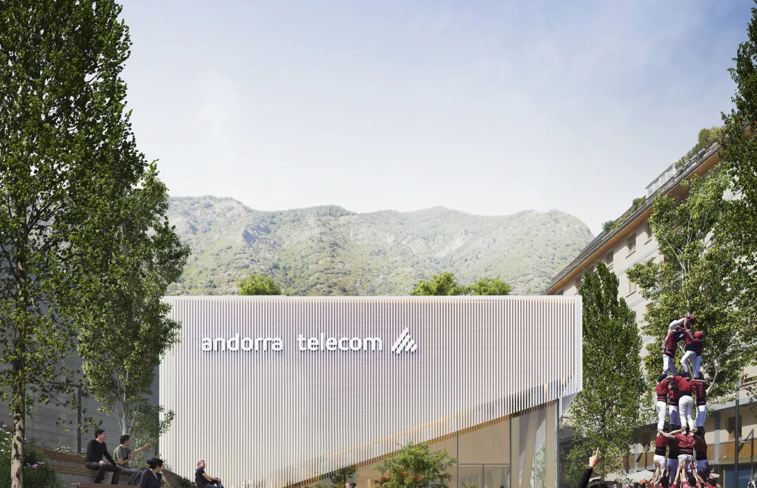 La façana posterior de l’edifici Node.