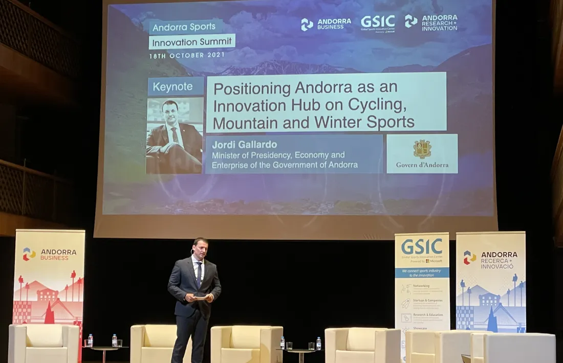 El ministre de Presidència, Economia i Empresa, Jordi Gallardo ha fet l'obertura del congrés.