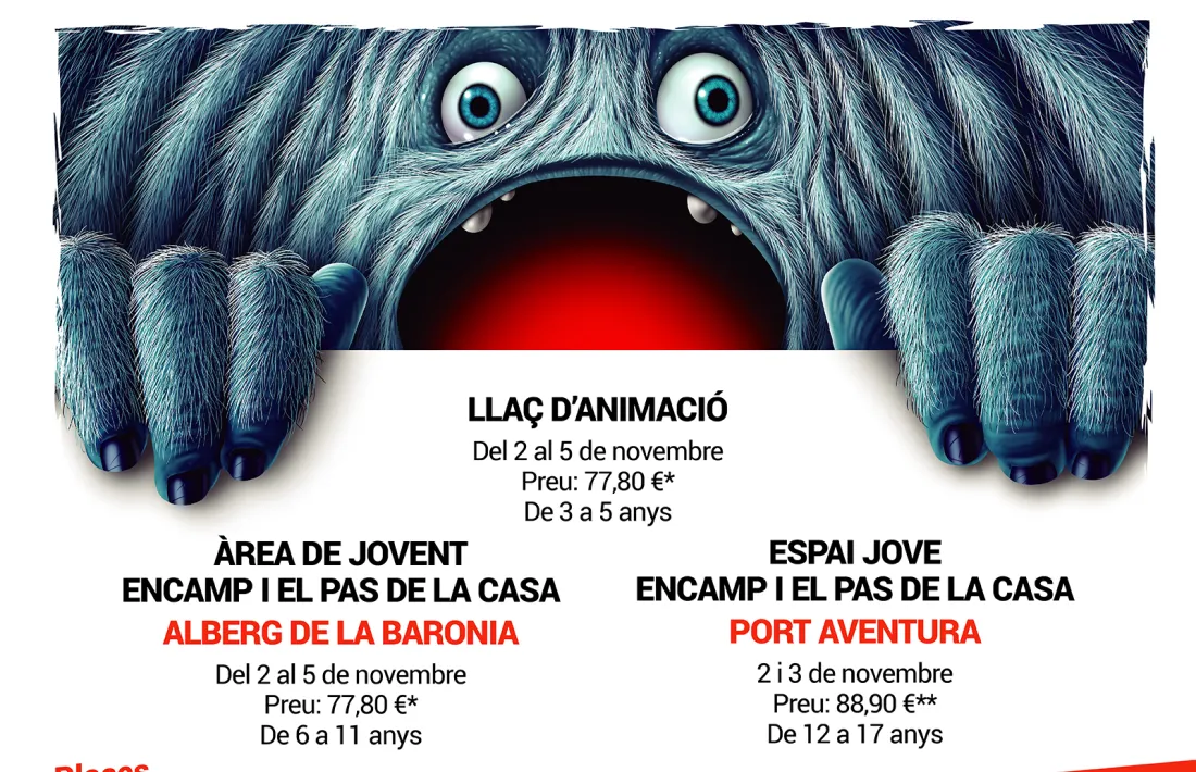 El cartell de les activitats per Tots Sants d'Encamp.