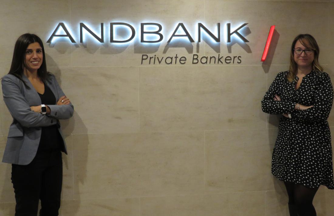 Les noves incorporacions d'Andbank, Nuria Trullas i Maite Navarro.