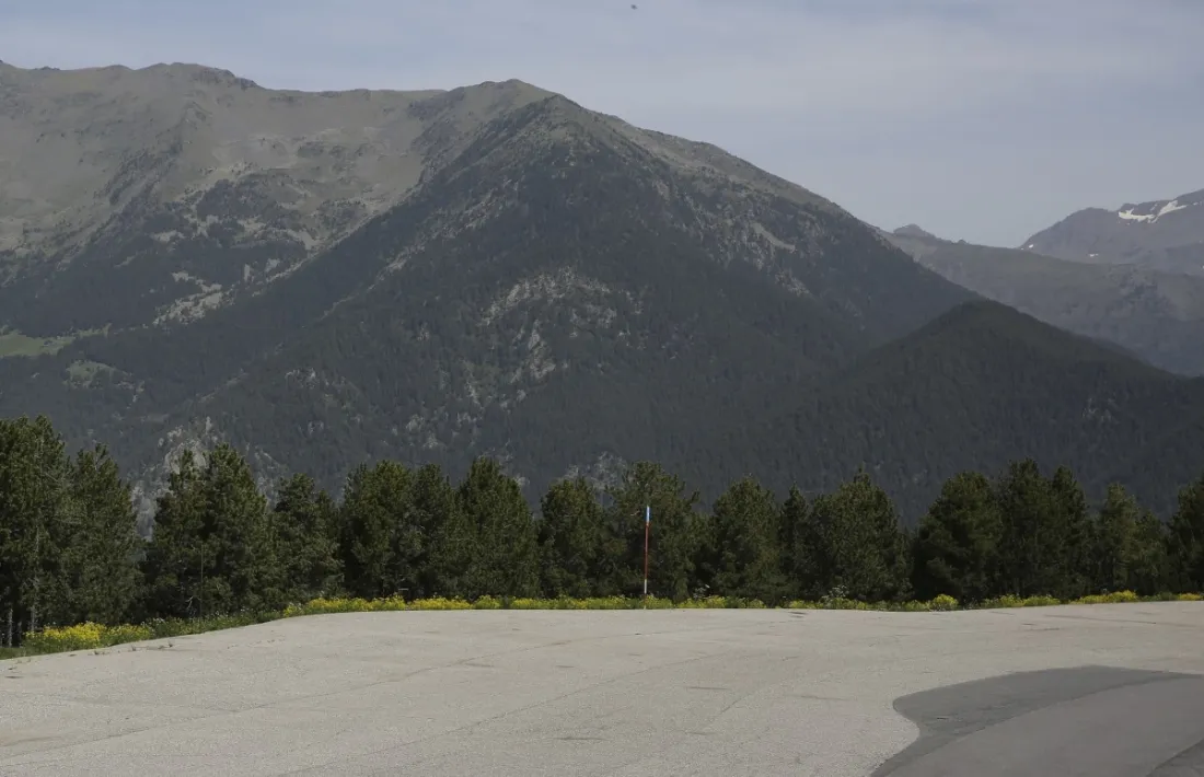 El pla de la Caubella on s'ubicarà l'heliport.
