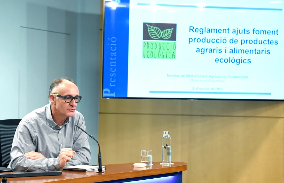 El director d’Agricultura, Josep Casals, en la compareixença d’ahir.