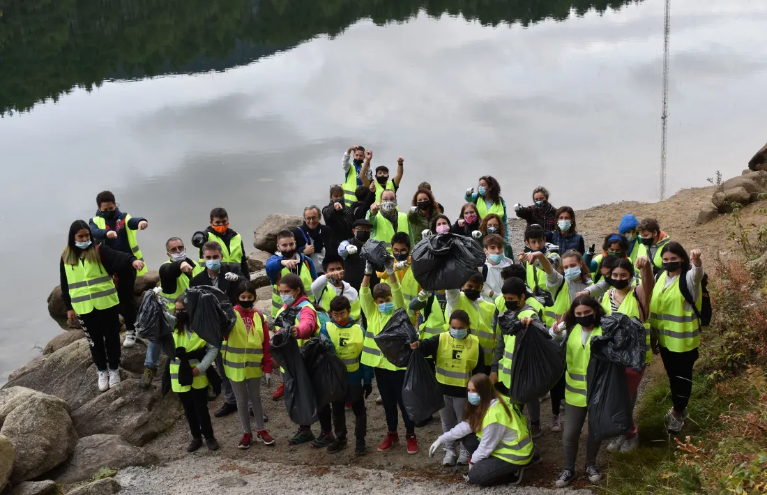 Els participants a jornada d'aquest dijous de la campanya Clean Up Day.