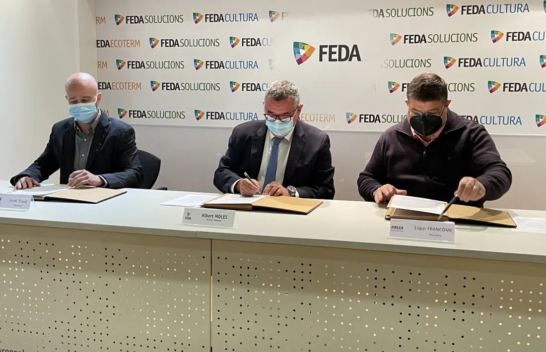 Un moment de l'assignatura de l'acord.