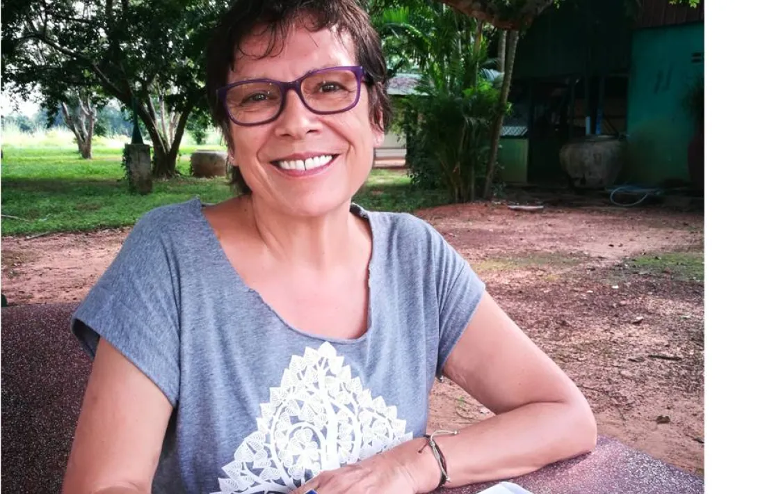 La cooperant Àngels Vila.