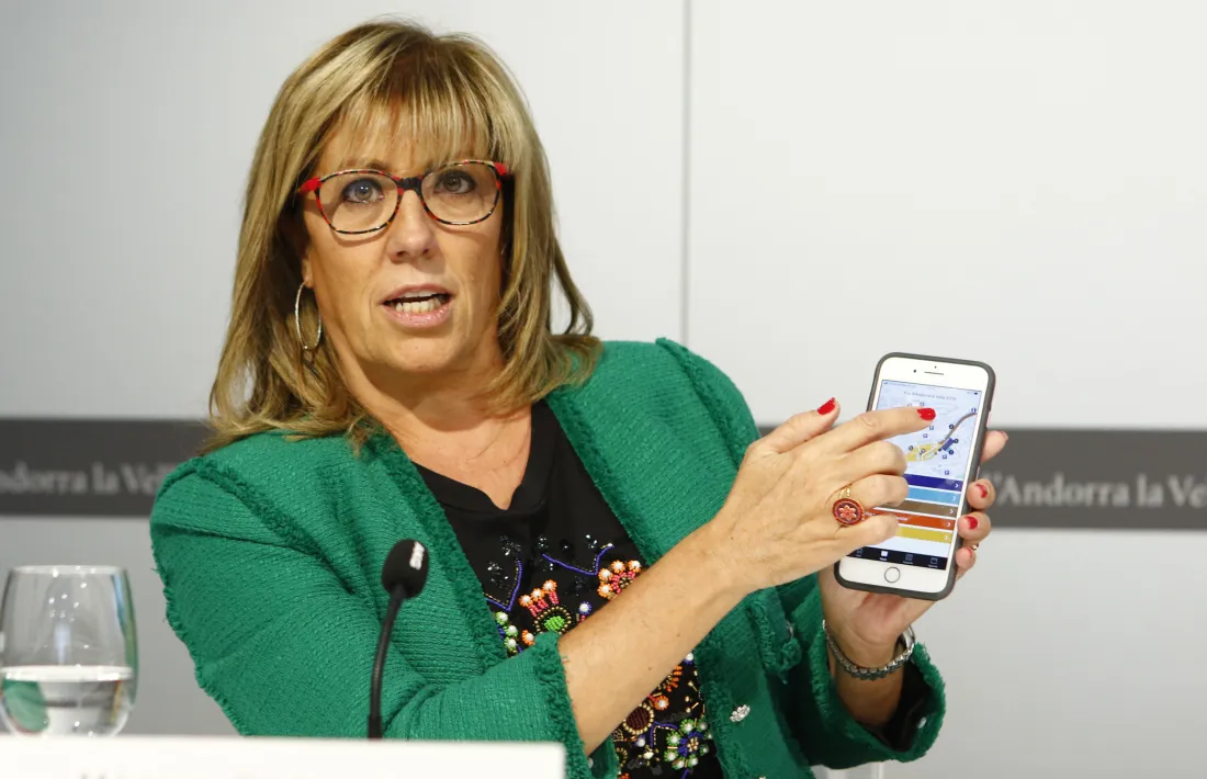 Mònica Codina quan era consellera del Comú d'Andorra la Vella.
