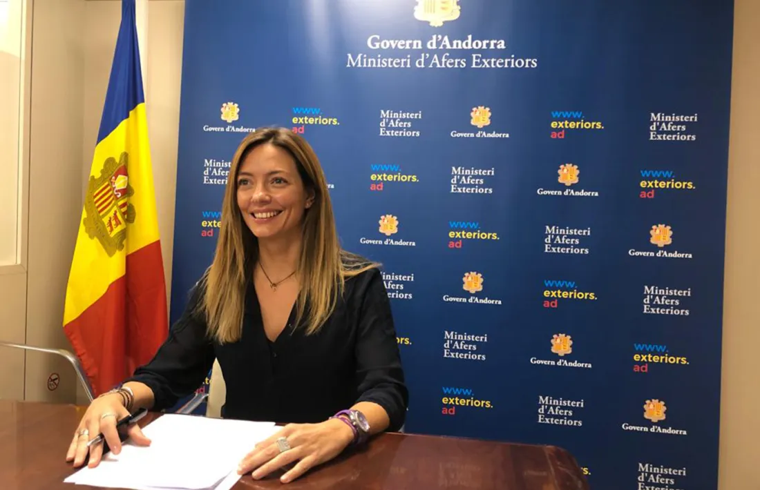 Helena Mas durant la seva intervenció en la reunió.