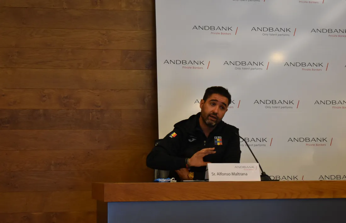 Maltrana, a la roda de premsa d’Andbank. Foto: Agències