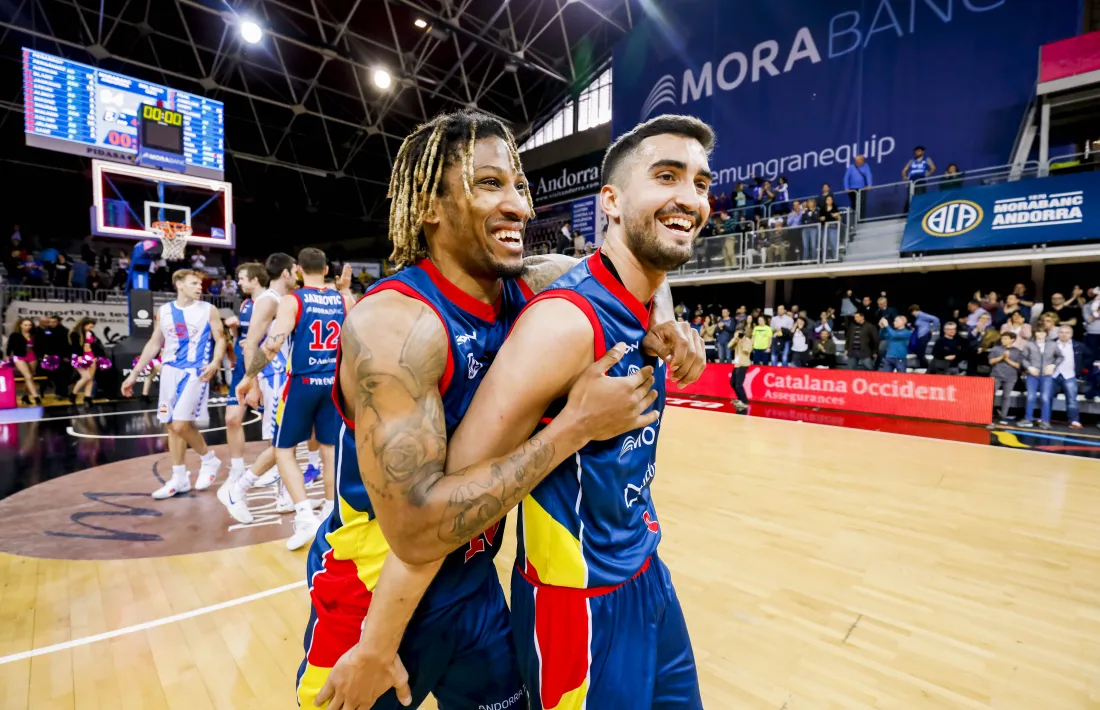 El base madrileny va formar una parella de directors d’orquestra al MoraBanc amb Albicy. Foto: Martín Imatge