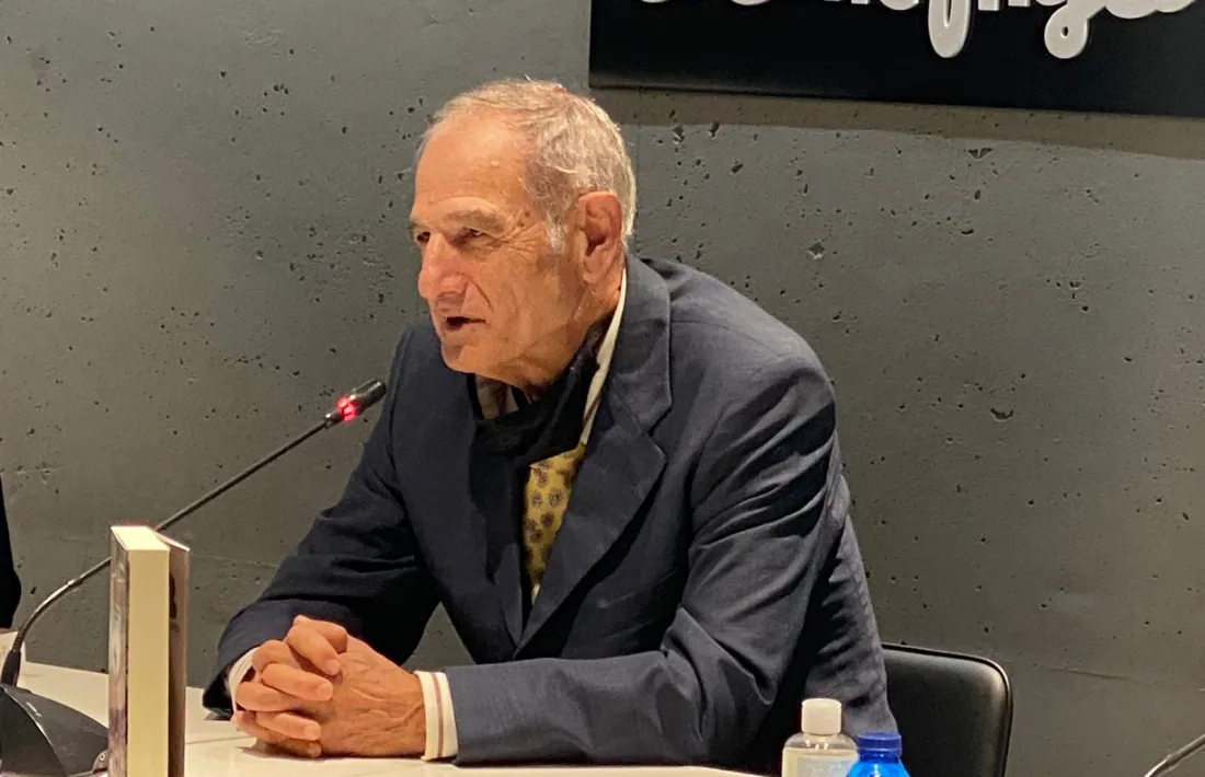 Rogal, dimecres en la presentació de 'Héroes' al Corte Inglés de València.
