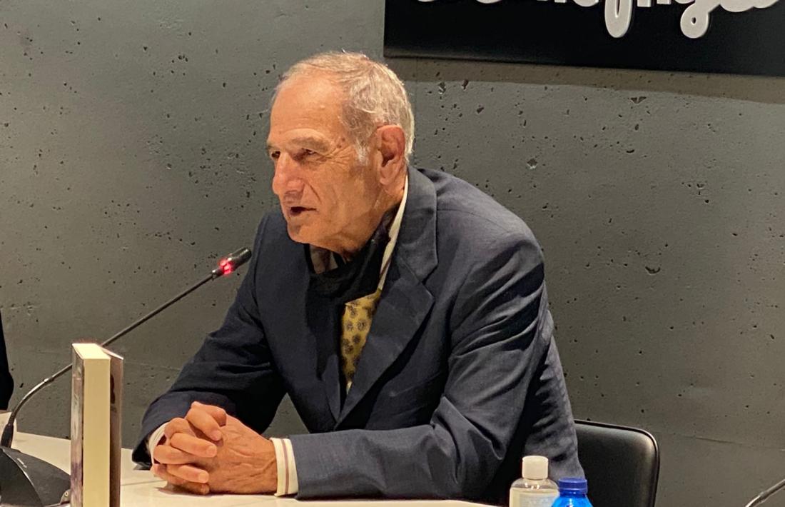 Rogal, dimecres en la presentació de 'Héroes' al Corte Inglés de València.