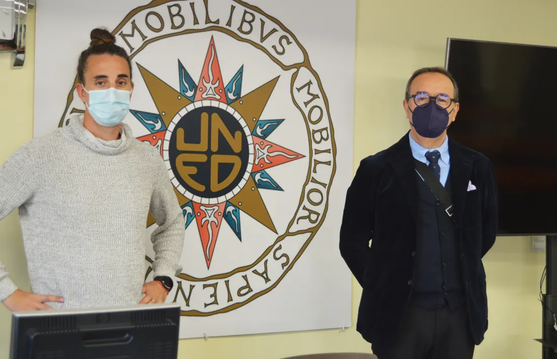 David Escofet i Toni Lalinde, secretari i director del centre. 