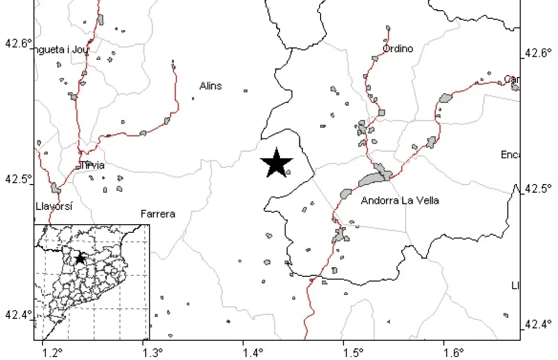 El terratrèmol del dia 11 d'octubre va tenir l'epicentre a Ós de Civís.