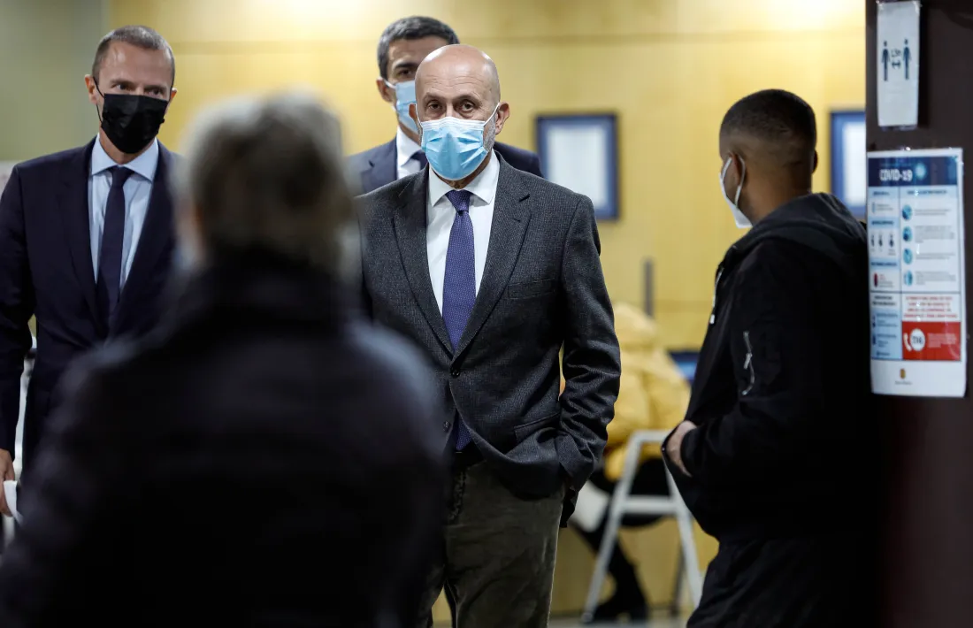 El ministre de Salut, Joan Martínez Benazet, aquest matí.