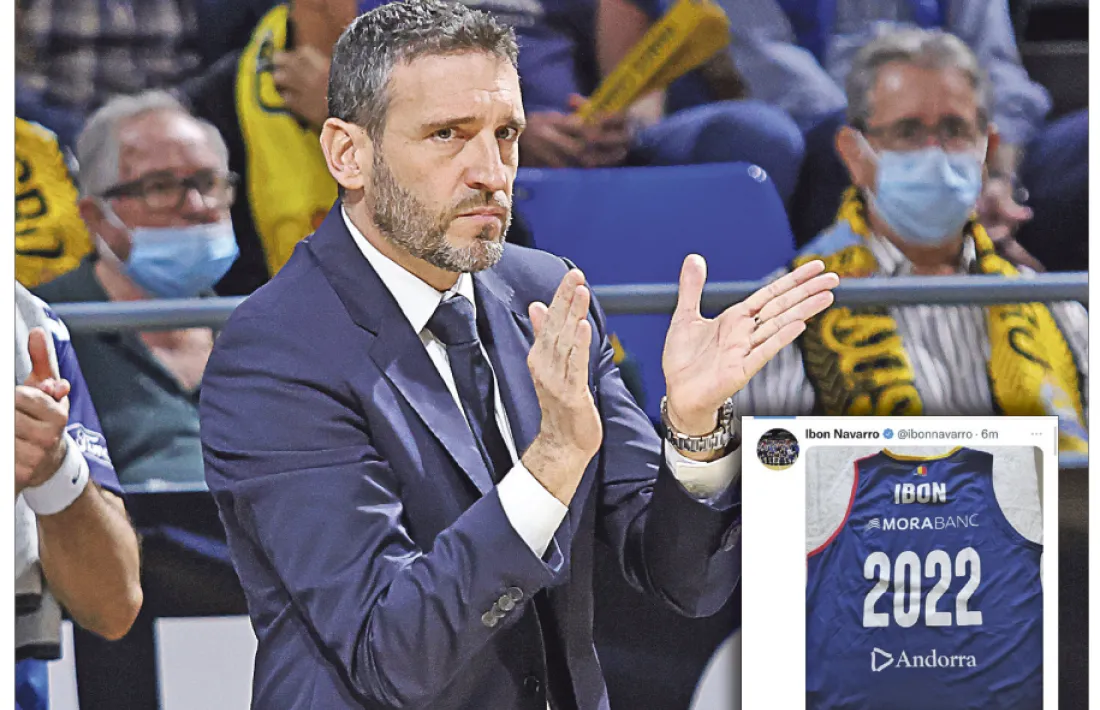 Ibon Navarro va fer ús de Twitter per desmentir la informació publicada a ‘Mundo Deportivo’ que el situava a Burgos. Foto: ACB Photo / E. Cobos