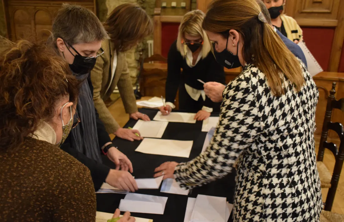 Un moment de les eleccions al Consell d’Infants de Sant Julià de Lòria.