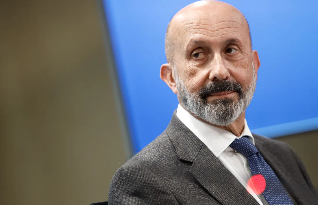 El ministre Joan Martínez Benazet en la roda de premsa d’aquesta tarda.