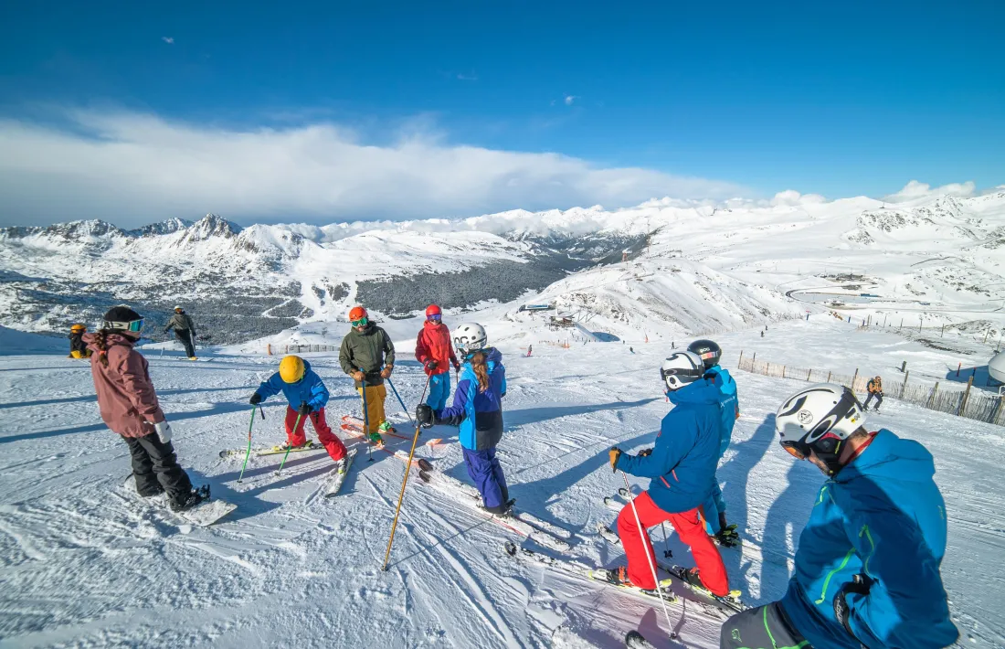 Alguns esquiadors a Grandvalira.