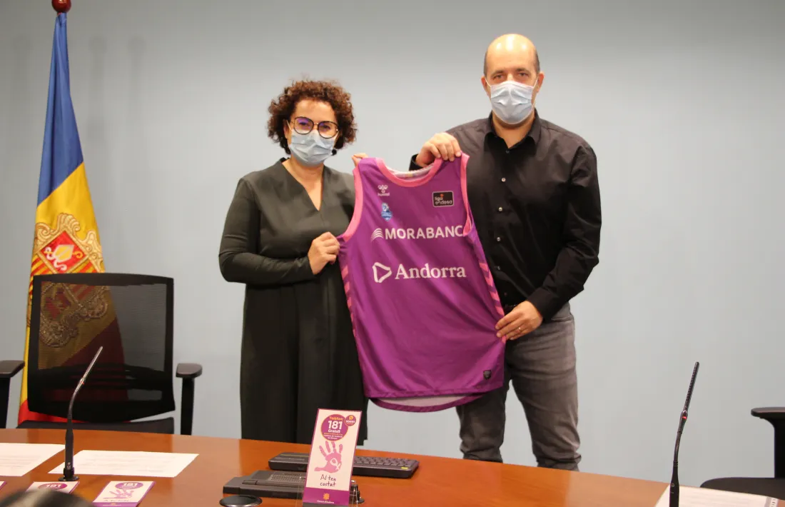 El BC MoraBanc jugarà contra l'UCAM Múrcia amb una samarreta 'especial'. Foto: Agències