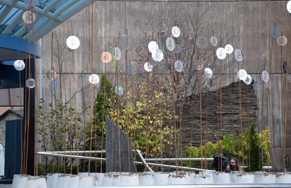 L'obra 'La successió del bosc' de l'artista Miquel Merce.