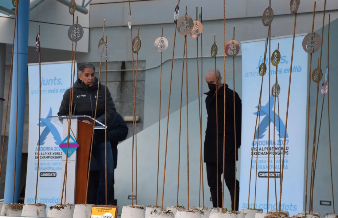 El director general de la candidatura, David Hidalgo, aquest matí.