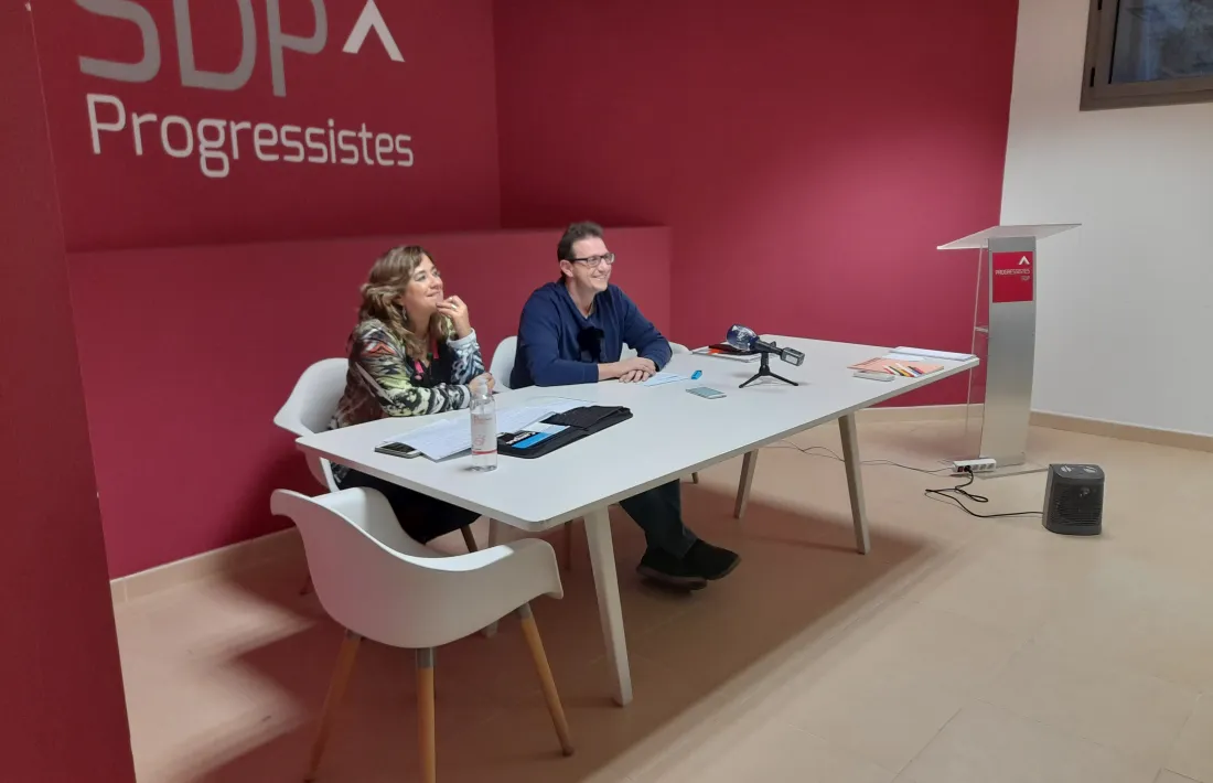 Zoppetti i Donsión en la roda de premsa d'aquesta tarda.