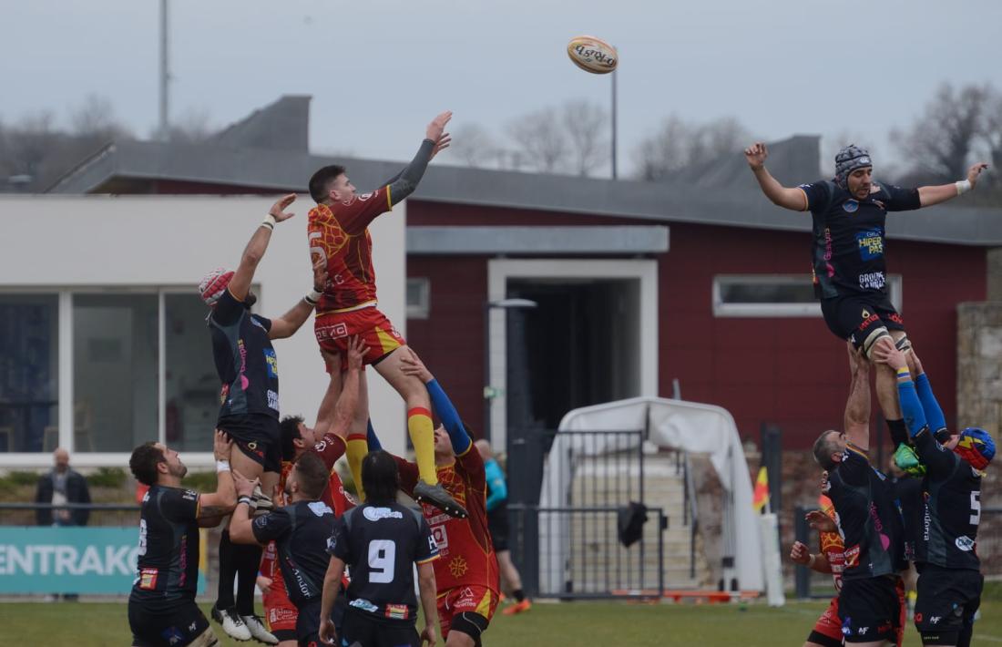 El VPC Andorra va patir diumenge la quarta derrota consecutiva al terreny de joc del Rodez Rugby. Foto: Daniel Cristol