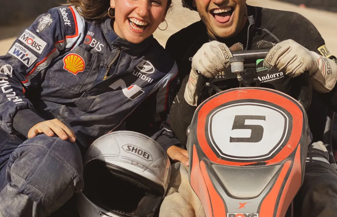 Margot Llobera i Albert Llovera competiran al Dakar. Ella amb cotxe i ell amb camió. Foto: Twitter Margot Llobera