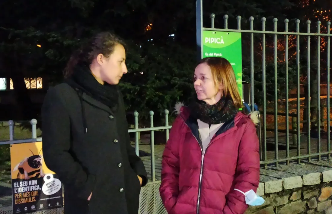 Maria Nazzaro i Marta Pujol avui a Encamp.
