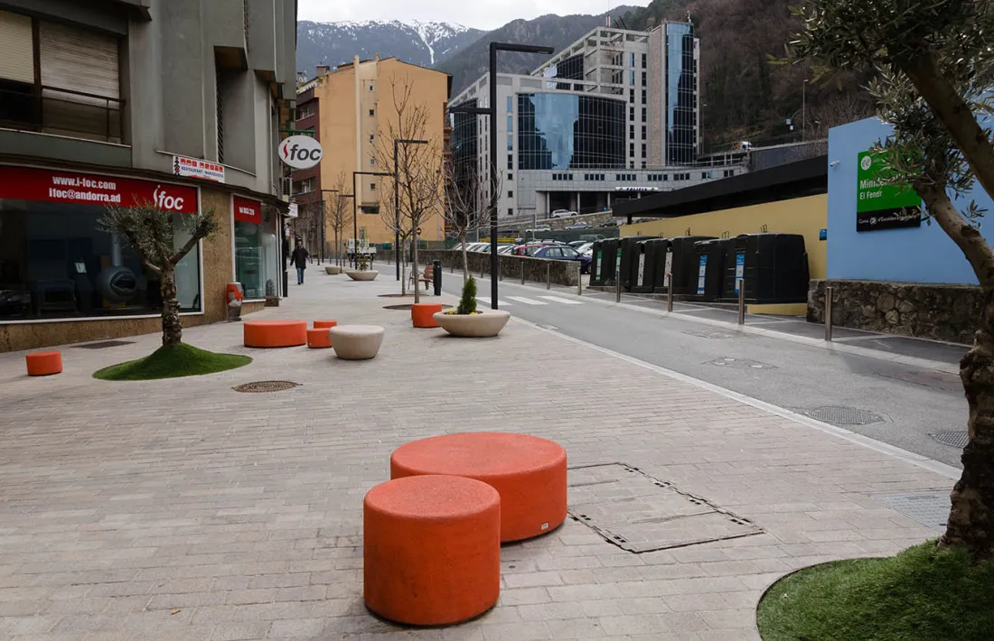 La zona del Fener, on es construirà l’ampliació de l’aparcament comunal.