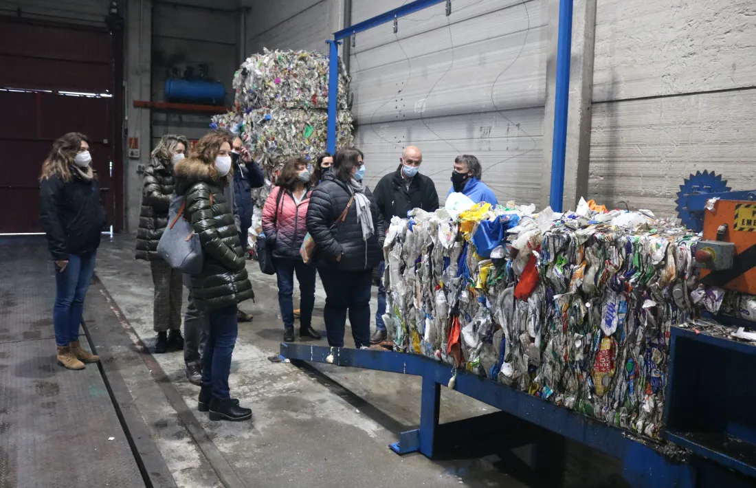 Un moment de la visita feta ahir a Sant Julià de Lòria.