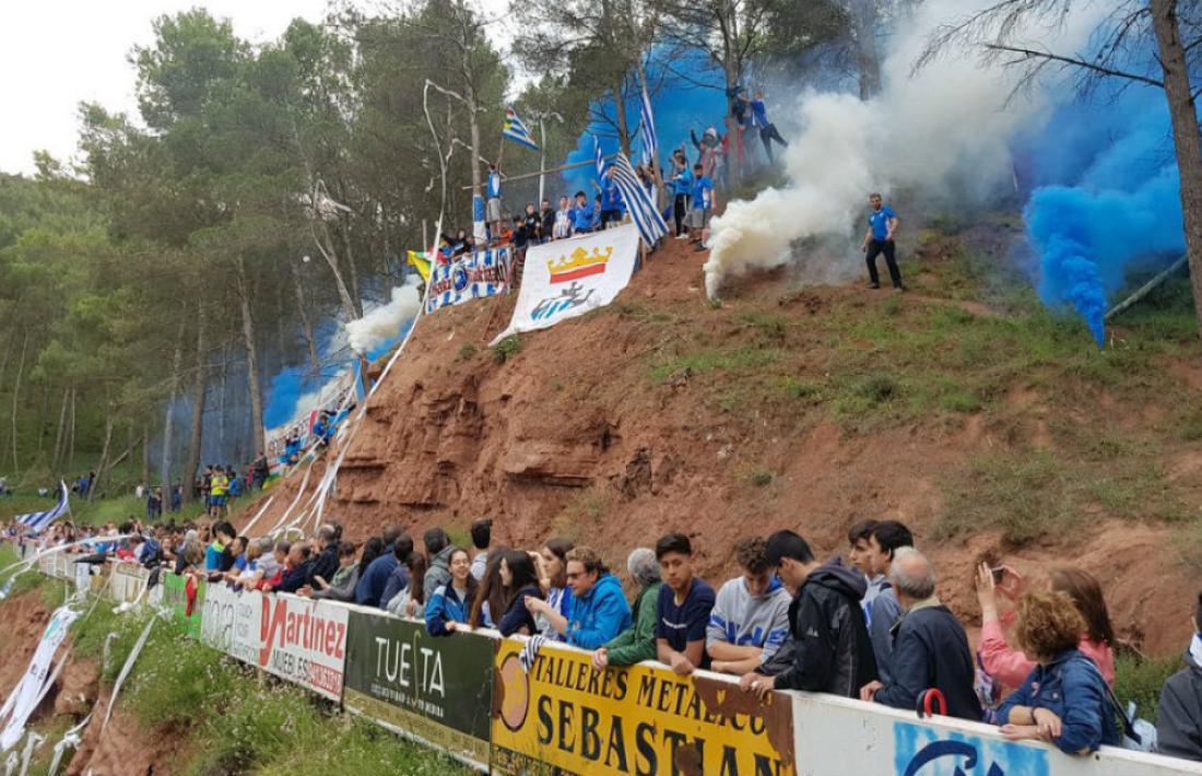 L’Estadi La Salera, en mig d’una muntanya, espera avui a l’FC Andorra. Foto: Twitter