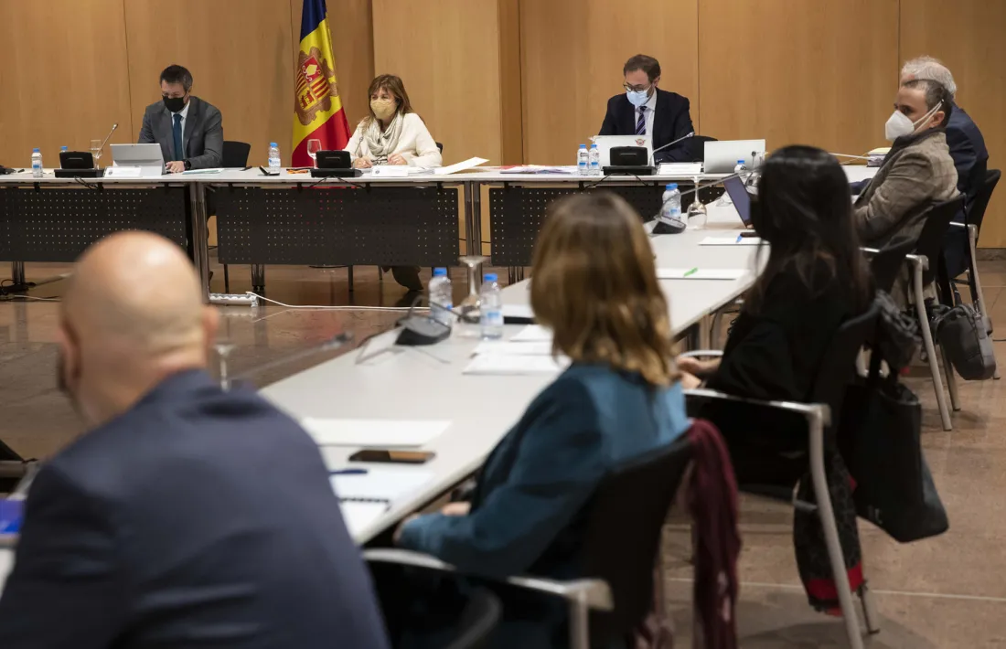 Un moment de la reunió de cònsols que va tenir lloc ahir al Centre de Congressos d’Andorra la Vella.