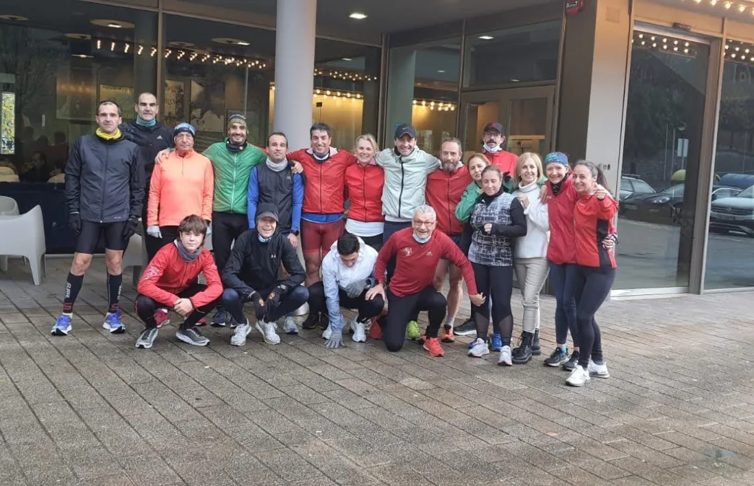 L’equip de l’AAA, a Sant Sebastià. Foto: Amics Atletisme Andorra
